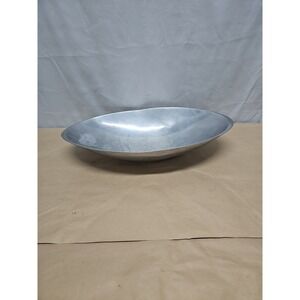 Nambe Silver Vintage 503 large 18" Oval Bowl Mid Century Aluminum Alloy